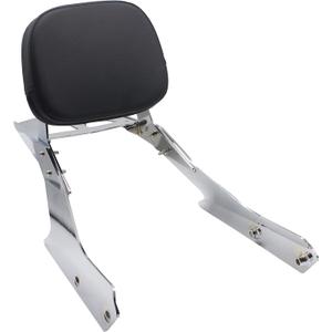 YHMOTO Sissybar Backrest with Luggage Rack Fits for Honda All New VTX 1300C 1800F/C 2005-2009 (Chrome)