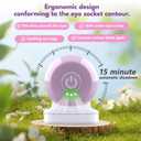 Mini Eye Massager Wand with 40 and 45, Eye Lift Wand, 2 in 1 Vibrating Facial Massager for Dry Eyes, Tired Eye Refreshment with Gentle Vibration, Electric Eye Massager Wand for Face Neck