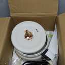 NutriChef 1.6 QT Portable Electric Rice Cooker & Lunch Maker | Multi-Functional & Non-Stick Ceramic Coating | Digital Control Panel | 6 Cook Functions: Rice, Soup, Stew, Porridge & More | White