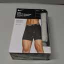Nike Men's Essential Cotton Stretch W/Fly Boxer Brief Underwear (3-Pack) (Black / Grey/ White) XL