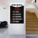 Motivational Canvas Poster Print Wall Art Home Decor Inspirational Entrepreneur Quotes Black Background Picture Painting Artwork for Living Room Classroom Workplace Hallway Ready to Hang [24''Wx36''H]