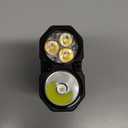 LOOP GEAR SK05Pro Flat LED Flashlight with 8000mAh Power Bank,Sidelight Flashlight Combines Floodlight & Spotlight,4360 High Lumens,Rechargeable,Magnetic Tail,IP68 Perfect for Camping,Outdoor (Grey)