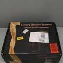 Shower System with Tub Spout, Wall Mounted Shower Faucet Set for Bathroom with 10 Inch Rain Shower Head and Handheld Shower Head Set, Brushed Gold (Brushed Gold)