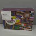 Dan&Darci Arts and Crafts Vault - Craft Supplies Kit in a Box - Easter Gift for Kids Ages 4 5 6 7 8 9 10 11 & 12 Year Old Girls & Boys - Crafting Set Kits - Gift Ideas for Kid Art Activity Gifts