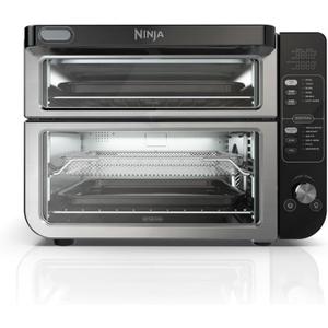 Ninja Double Stack XL Countertop Oven, 12-in-1, Stainless Steel, DCT601, 18.6 in L x 16.39 in W x 13.26 in H