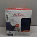 Sunbeam Electric Heated Bed Blanket Navy Soft Microplush 12 Heat Settings Twin 84 x 62