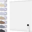 Motorized Cellular Shades with Cordless, Smart Electric Honeycomb Blind with Remote Control, Blackout or Light Filtering Fabric, Automatic Cellular Shades for Home and Office Indoor Window (Custom Size, Multicolor-basic Type)