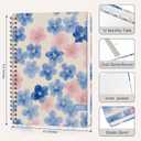 7 x 2026 Planner, Weekly and Monthly Calendar Planner Book, Jan 2026 - Dec 2026, Planning Agenda for Desk Accessories and School Supplies - A5 (6.3'' x 8.5'') (Blue Flower)