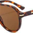 3 x Retro Aviator Sunglasses for Women Men 70s Vintage Big Frame