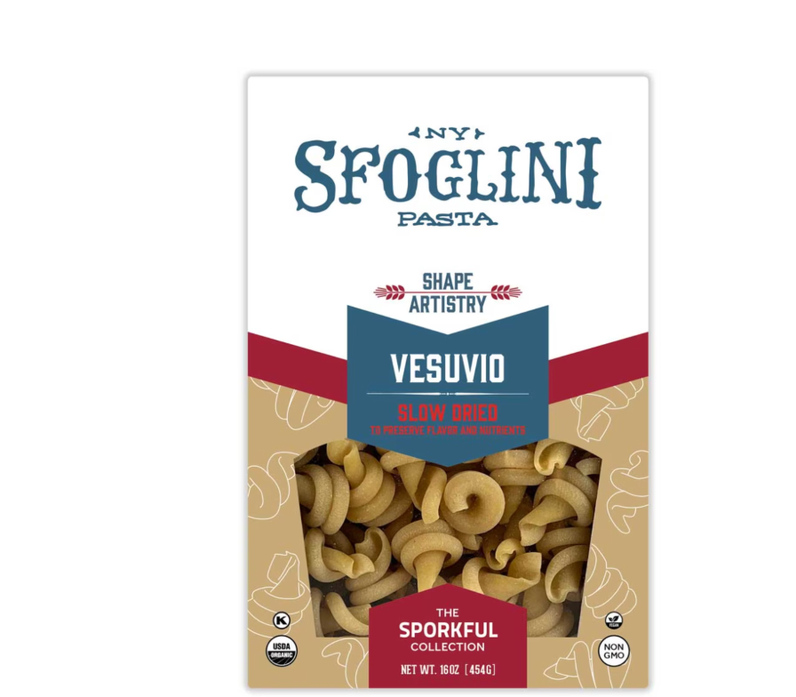 Sfoglini Organic Vesuvio Pasta, 4-Pack, 16 oz Boxes, BB 06-17-28