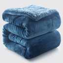 Thick Reversible, Blanket Luxurious Fluffy Universal Blanket Throw Warm Washable Throw for Bed Sofa -blue-1-200×230cm (78×90inch)