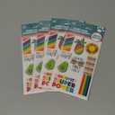 4 Sheet Fruille Sensory Stickers Autocollants Sensoricls