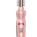 Heated Round Brush 1/2 Inch Small Curling Brush,Volumizing Thermal Brush 0.5 Inch Ceramic Tourmaline Heated Hot Ionic Iron, Tiny Curling Wand Hair Styler Tool (Pink, 0.5 inch)