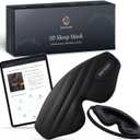 Nox Sleep 3D Sleep Mask for Men, 100% Blackout Eye Mask for Sleep, Ice Silk Lightweight Sleeping Mask for Side Sleepers, Soft Breathable Blindfold Perfect for Travel & Deep Sleep