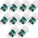 Weewooday 10 Pieces Am312 Pir Sensor Mini Pir Motion Sensor Infrared Human Body Pyroelectric Infrared Motion Module 2.7v to 12v