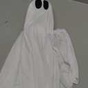 Halloween Decorations Outdoor - 5 FT Large Hanging Swing Ghost Halloween Decor with String Lights, Spooky Cute Ghosts Decorations for Front Porch Yard Tree