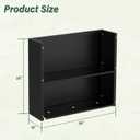 Metal Tall Planter 30" L x 10" W x 26" H | Long Rectangular Planter Box, Drainage Holes & Removable Shelf, Heavy Duty Steel Planter for Tall Plants, Flowers or Shrubs