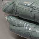 Chair Cushion, Chair Cushions for Dining Chairs, Chair Pads and Mat with Ties for Indoor Kitchen Seat and Desk (Aqua Blue, 4 Count - 17 x 16 in)