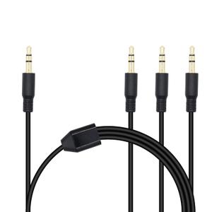 3.5mm Headphone Splitter 1 to 3-Ways 3.5mm (1/8") TRS 3-Pole Gold Plated Male to 3-Male Stereo Jack Splitter Audio Cable for Computer, Speakers, Mp3, Earphone(0.5M/1.6FT)