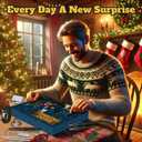 Survival Kit Advent Calendar 2025 Adults Men Teen Boys, 24 Day Christmas Countdown Calendar for Father Son Camping, Fishing Outdoor Adventure Gifts