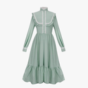 Pioneer Dress Colonial Dress Victorian Costumes Prairie Dress for Girls 6-12YRS, Size: 12