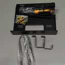 CPAP Wall Mount Shelf for ResMed AirSense 11 Lightweight Aluminum Design with Anti Slip Straps and Hose Mask Management Hook, CPAP Supplies Stand for Bedside Organization