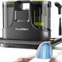 Carpet Cleaner, MUJERBAY Portable Spot and Stain Cleaner, Easy Move with Handle, Deep Cleaning Machine for Couch, Stairs, Car and Pet Messes. Green