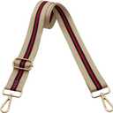 Kolti Purse Strap Replacement Crossbody Handbag Stripe Wide Adjustable (Gold Buckle-419)