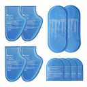 RelaxCoo Replacement Gel Ice Packs for Cold Therapy Socks & Hand Ice Pack Gloves (10-Piece Set) Extra Reusable Ice Pack Compresses for Injuries - S/M Blue