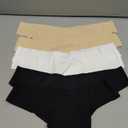 DEANGELMON Seamless Thongs for Women No Show Thong Underwear Women Comfortable Multiple Pack, S