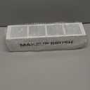 Suli Large Makeup Brush Holder Organizer, Wooden Cosmetic Brushes Storage with 4 Slots, Eyeliners Display Case for Vanity Desktop Bathroom Countertop -White