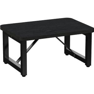 Step Stool,Sturdy Wooden Step Stool for Adults Kids Toddler,Heavy Duty Stable Foot Stool for Kitchen Bathroom Bedroom Closet Garden Living Room-Black