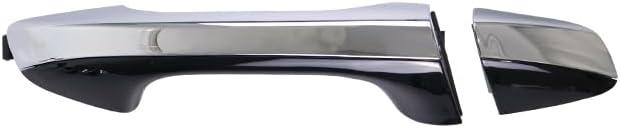 Front Right Exterior Door Handle Chrome with Black Painted Compatible with Kia Optima 2016-2019