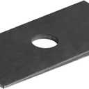 4 PCS Universal 2 Degree Pinion Angle Metal Axle Shims, 2-5/8" Tapered Leaf Spring Suspension Wedges for Rear Axle