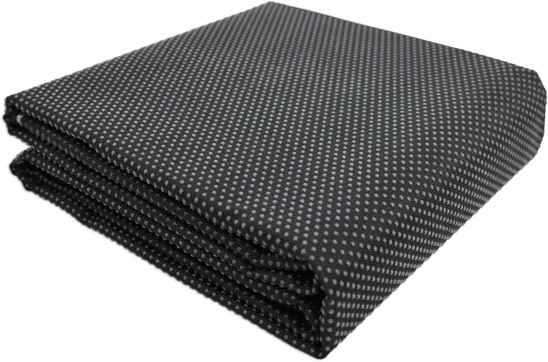 58x78 Inches Antislip Cloth, Vinyl Primary Cloth Backing Fabric, Rug Backing Fabric & Rug Making Supplies Tufting Gun Cushion Punch Needle (Black)