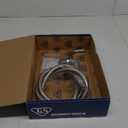 T&S Brass B-0102 Pot & Glass Filler, Plain End Curved Nozzle, 68-Inch Flexible Stainless Steel Hose
