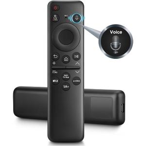 Rechargeable Voice Remote for Samsung OLED Neo QLED Crystal UHD Frame Solar CU8000 DU8000 CU7000 DU7200 Q60C/D Q70C/D Q80C/D QN85C/D QN90C 4K 8K Smart TV Remotes Control Replacement BN59-01432A