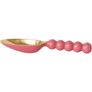 Creative Co-Op Enameled Aluminum Kitchen Scoop, Pink and Gold