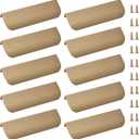 MOROBOR Finger Edge Pull, 10 PCS Concealed Rounded Edge Drawer Handles, Aluminum Alloy Invisible Wardrobe Handles for Cabinet Hardware Drawer, 120 mm/Bronze