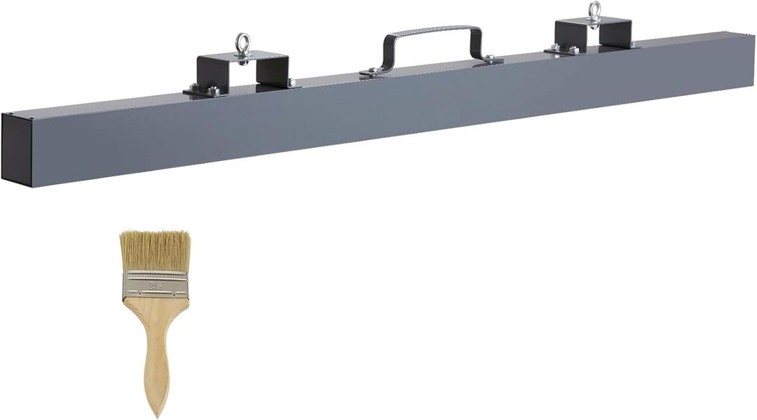 Happybuy 105lbs Hanging Magnetic Sweeper Pickup Tool, Nail Hang-Type Magnetic Forklift Sweeper, Industrial Grade Magnets Steel Material Hunting Accessories for Picking Up Bolts Nails Iron Chips Metals