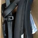 BestOffice | Ergonomic Office Chair | Mid-Back Swivel Desk Chair | Breathable Backrest & Lumbar Support | Adjustable Height | Sponge Seat | Rolling Wheels | Dark Black | for Adults & Women