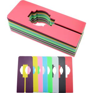 TAODAN 16PCS 12.6x5cm Wardrobe Dividers Square Plastic Divider Plate Clothes Rack Partition Suitable for Hanging Clothes in Rectangular Wardrobes