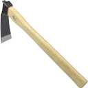 14 Inch Heavy Duty Narrow Hoe, Without Welding, Japanese Carbon Steel with Oak Wooden Handle, Garden Tool for Digging, Weeding, and Planting