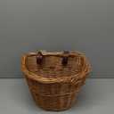 ProSource Wicker Bike Basket Front Cargo for Women and Men, Fits Most Bikes, Beach Cruiser, Stationary Bike, Ebike, Road Bike, Light Brown (Beige)