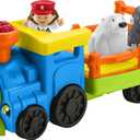 Fisher-Price Little People Toddler Toy Train Choo-Choo Zoo with Music Sounds and 3 Figures for Pretend Play Ages 1+ Years