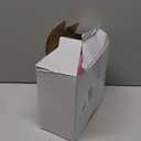 Patelai 25 Sets Valentine's Day Large Foil Heart Shaped Cake Pans with Lid 22.7 oz Aluminum Heart Baking Cups Pan Dessert Baking Cups for Mother's Day Wedding Graduation Party Supplies(Pink)