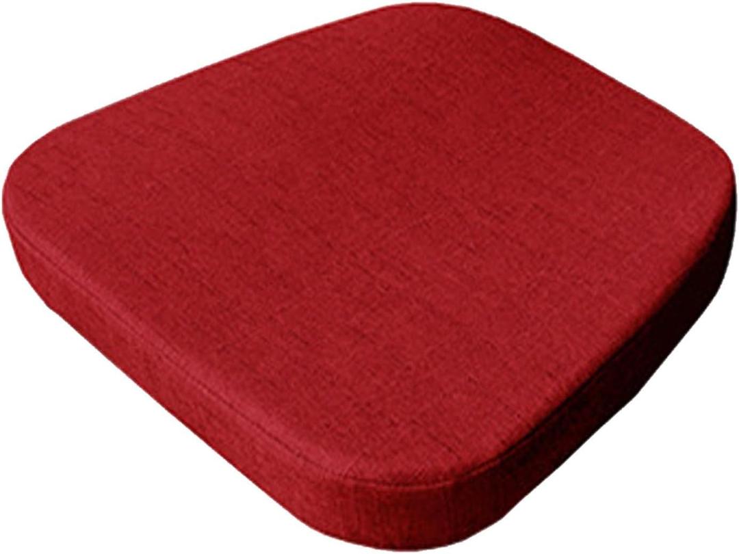 SPeesy Chair Cushion - 17"x16.5"/17"x15.7" Indoor Chair Pad with Ties for Dining Chairs - Non-Slip U-Shaped Rubber Back - Machine Washable Seat Cover(16,1pc:40X38X3cm)