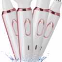 Vacto Electric Razors for Women, 4-in-1 Women’s Facial Hair Removal, Face Shaver Ebrow Trimmer Pubic Bikini Trimmer Portable Ladies Shaver Womens Razors for Shaving