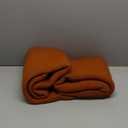 CozeCube Orange Throw Blanket for Couch, Soft Cozy Cable Knit Throw for Bed Sofa Living Room, Lightweight Warm Decorative Farmhouse Christmas Blanket, 60"x80", Burnt Orange