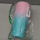 Ice Shaker 40 oz Tumbler with Handle and Straw | 40oz Pink Mint | Cold for 30+ Hours | 2-in-1 Tumbler Shaker Bottle | Odor-Free 40 ounce Bottle for Water, Protein Shakes, Smoothies, Cocktails